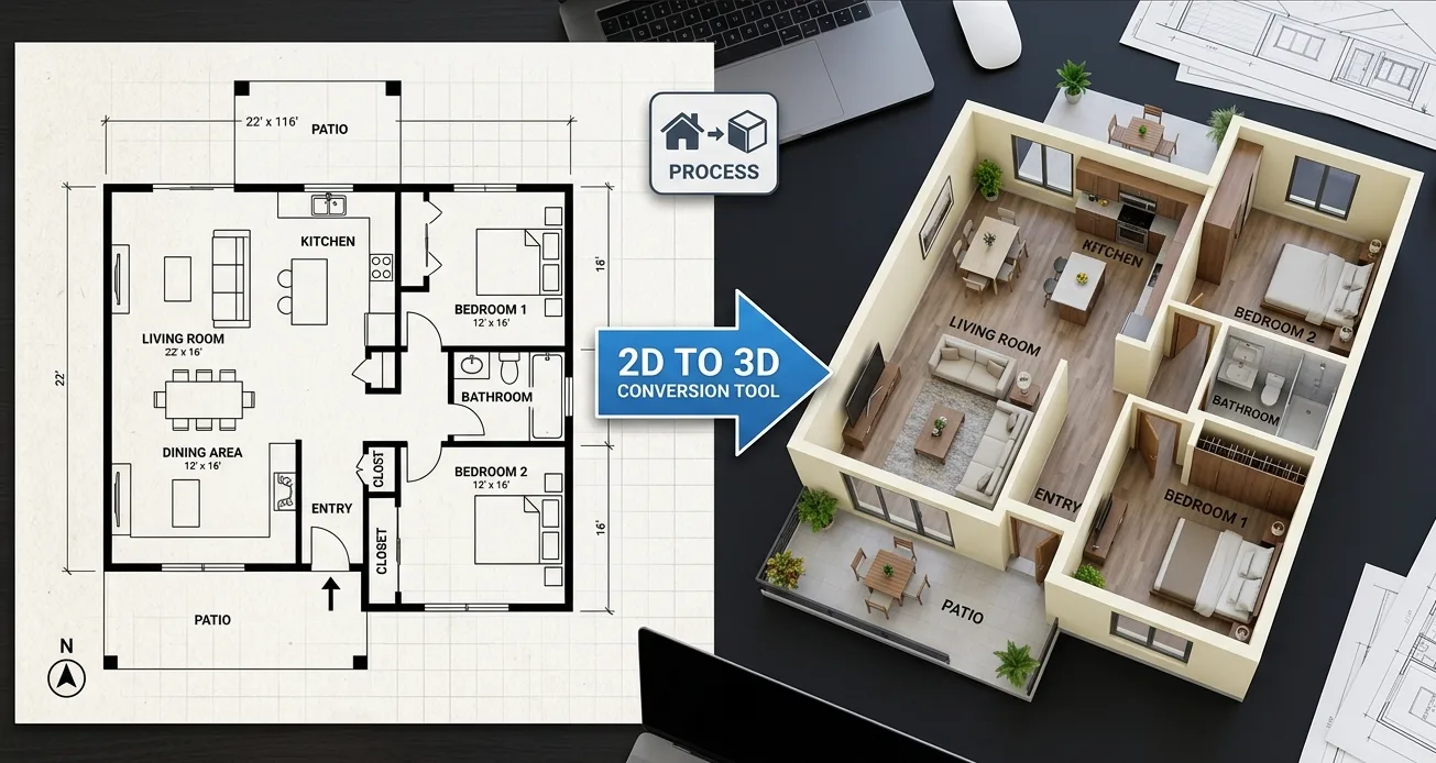 Layout to 3D overview