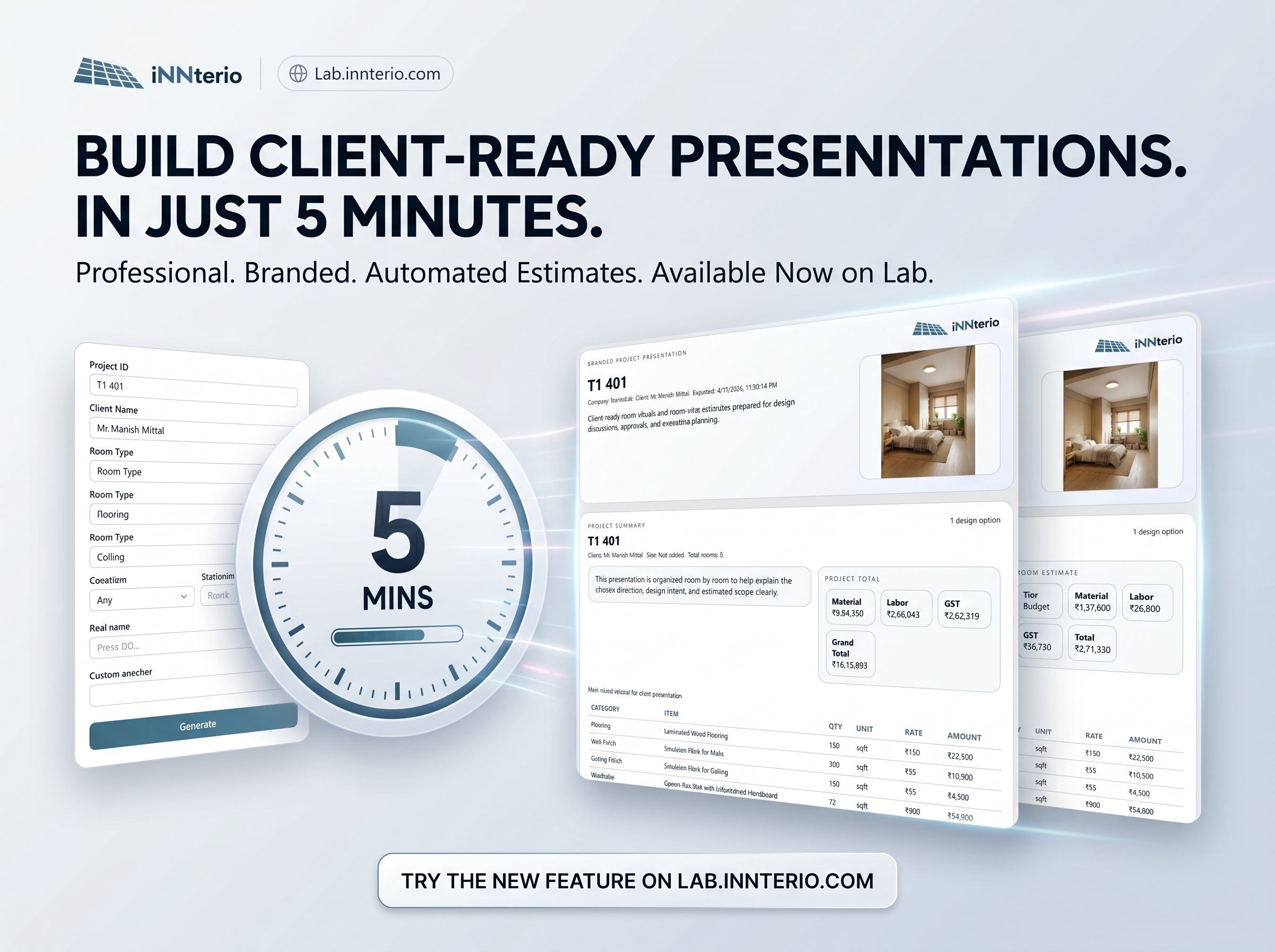Client-ready interior visual four