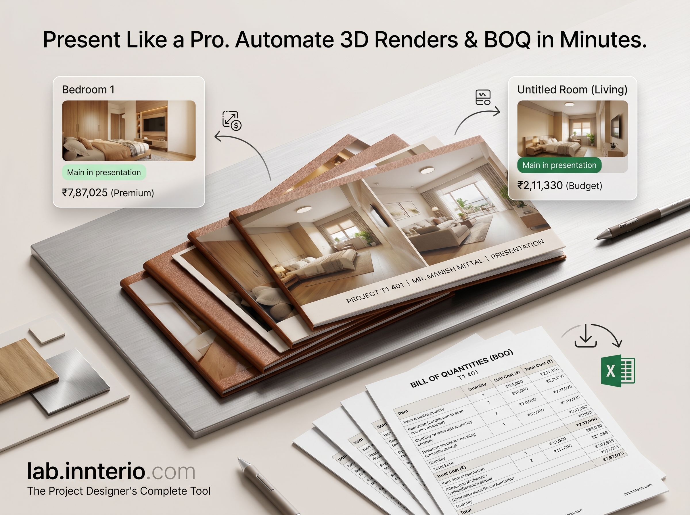 Client-ready interior visual one