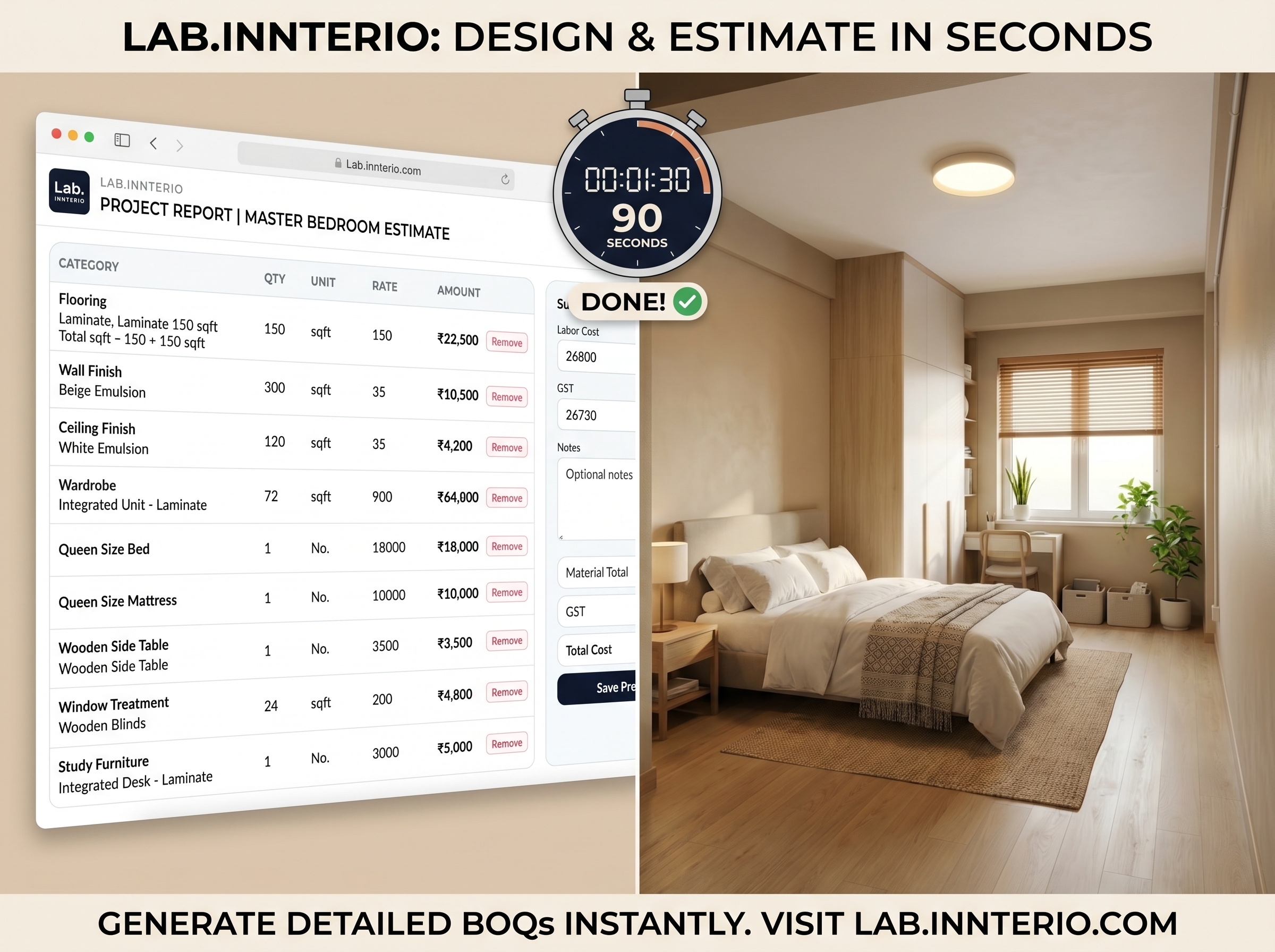 Client-ready interior visual three